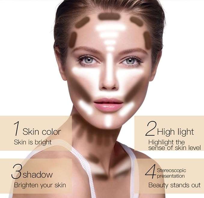 MAEPEOR Matte Setting Loose Powder 8 Colors Smooth and Lightweight Face Powder for Brightening and Setting Makeup with Face Puff (03 Soleil)