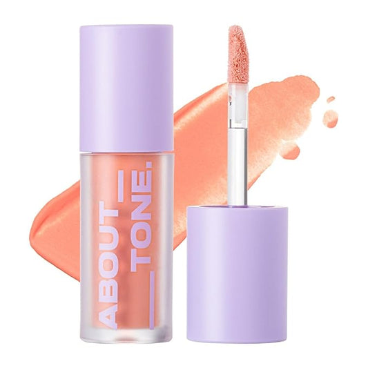 Fluffy Air Blusher 5 Colors - Lightweight Melting Liquid Blush for Colorful Cheeks, Highly Pigmented, Cheekbones and Eye Makeup, Soft Matte Finish, Buildable Formula (03 DEAR PEACH)