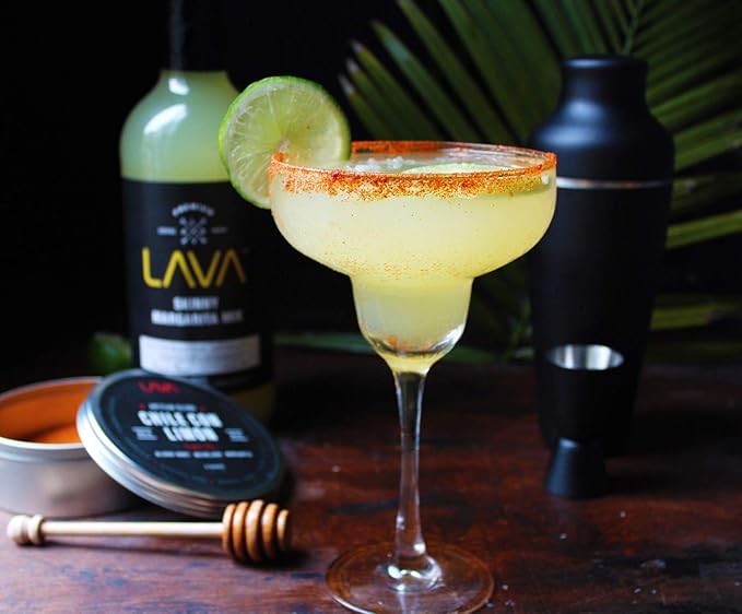 LAVA Premium Skinny Margarita Mix by LAVA Craft Cocktail Co., Low Calorie Margarita Mix Made with Key Lime Juice, Agave, No Artificial Sweeteners, Lots of Flavor and Ready to Use, 1-Liter (33.8oz)