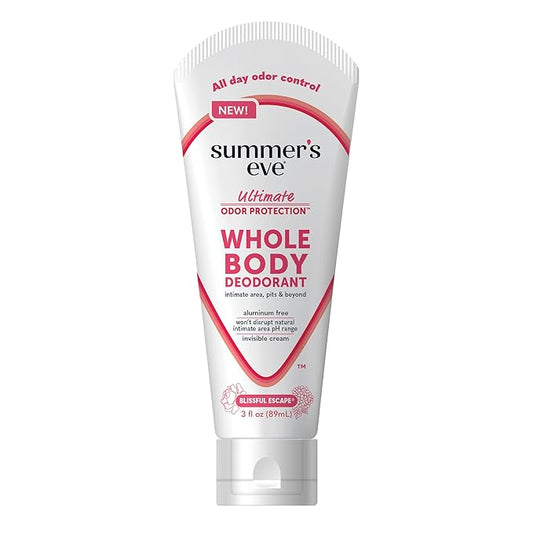 Summer's Eve Whole Body Deodorant Cream, Blissful Escape, 3 fl oz