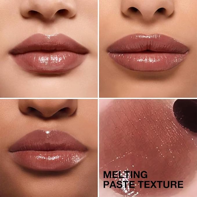 2PCS Honey Tinted Lips Balm Lipstick - Sheer Hydrating Lipstick for All Skin Tones - Moisturizing Lip Balm, Nourishing Lip Balm – Bálsamo Labial Hidratante con Color,Natural Cherry Black & Pink