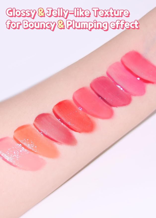 COLORGRAM Juicy Drop Tint 08 Berry Pink | Juicy Lip Gloss, Glowing Lip Stain with Fruity Colors, Buildable & Blendable, Highly Pigmented