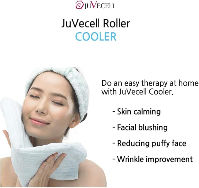 JUVECELL Ice Roller for Puffiness, Face & Eyes Cooler Facial Roller to Press Serums, Cream and Oil Into Skin, Massager Skin Care Tool, Eye Massager and Neck Roller