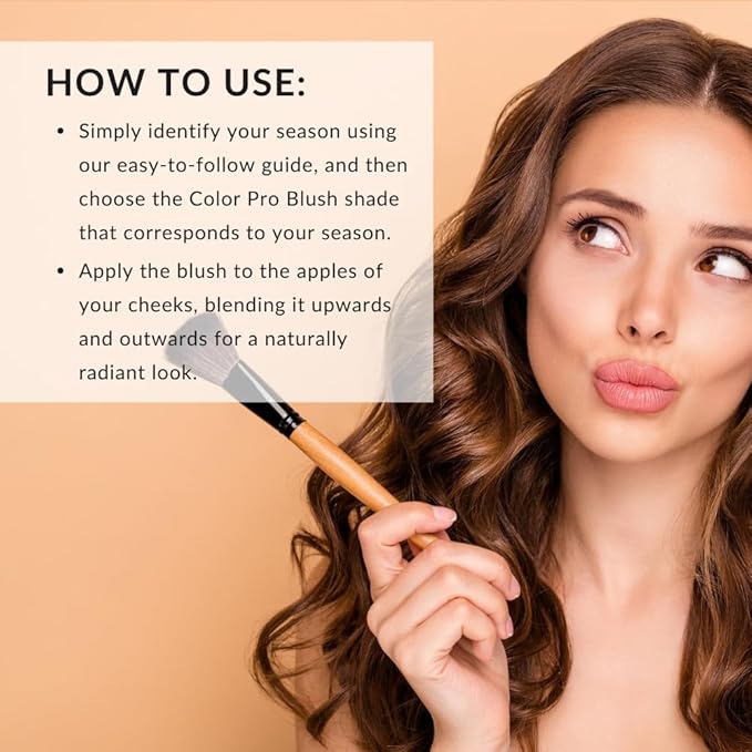 Color Pro Blush by Color Me Beautiful, Pressed Powder Blush with Buildable Coverage, Complexion Enhancing Makeup