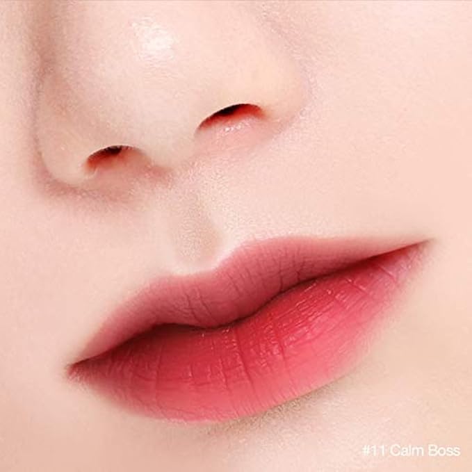 BBIA Last Velvet Lip Tint - Soft & Creamy Matte Finish Lip Stain, Blur Effect with Velvety Texture, Long-Lasting, High Pigment, Lightweight, Non-Drying, Korean Lip Makeup (11 CALM BOSS)