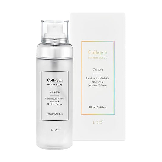 LIZK Collagen Serum Spray for Face 100ml (3.38 fl.oz) Glass Skin,easy to use, sparying at last step in skincare,body care, moisture mist, korea cosmetics