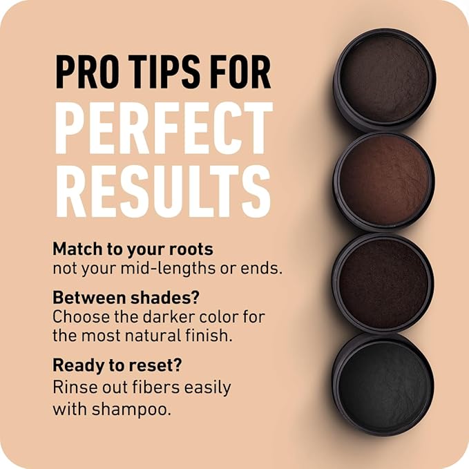 Boldify Hair Fibers Color Sample Kit - Fill In Thinning and Fine Hair for an Instantly Fuller, Thicker Look - 14 Shades for Women & Men - Dark Browns + Black