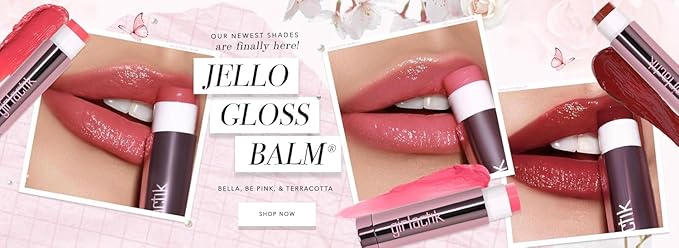 Girlactik Jello Gloss Lip Balm - Original Lip Care with Vitamin E, Aloe Vera, Avocado and Apricot Kernel Oil for Hydrating, Moisturizing Lip Balm with Glossy, Smooth, 4.5 g / 0.15 oz (Terracotta)