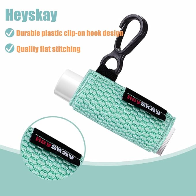 3PCS Lip Balm Holder Sleeves Chapstick Holder Keychain Lipstick Sleeves Lip Gloss Holder Keychain Chapstick Elastic Sleeves