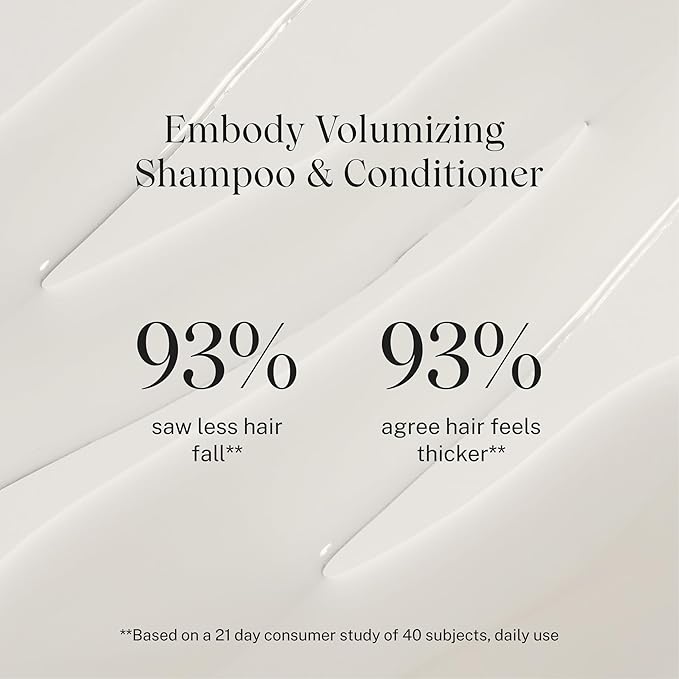 JVN Embody Volumizing Conditioner, Clean, Volume-Boosting Conditioner for All Hair Types, Adds Fullness and Restores Shine, Sulfate-Free, 10 Fluid Ounces