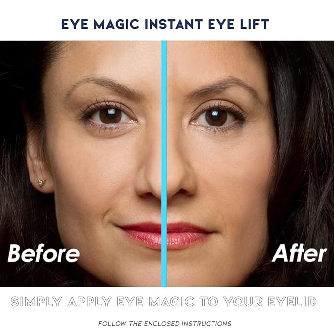 Eye Magic Premium Eye Lift (L/XL Refill) Made in America Lifts and Defines Droopy, Sagging or Hooded Eyes Safe For Daily Use