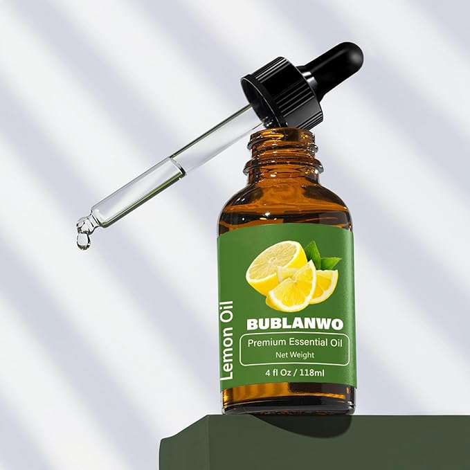 Lemon Essential Oil for Hair Scalp Massage 100% Pure and Natural Massage Aromatherapy 4 Fl Oz 118ML