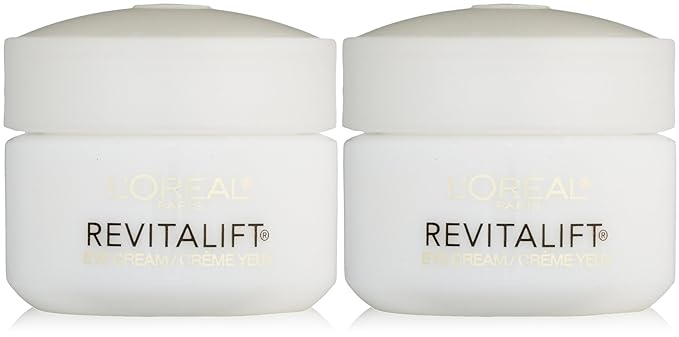 L'Oreal Paris RevitaLift Anti Wrinkle + Firming Eye Cream, 0.5 Ounce (Pack of 2)