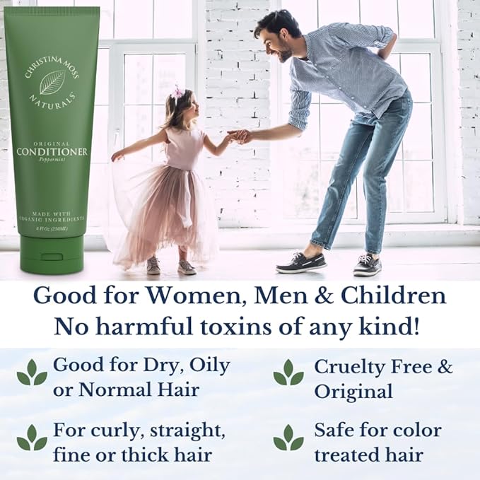 Christina Moss Naturals Conditioner Organic and Natural Ingredients, No Silicones, No Parabens