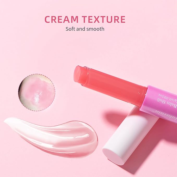 Juicy Lip Plump Shift, Click Melting Lip Balm Lasting Tint Hydrating & Nourishing Lip Care Moisturizer Glossy Color Changing Lip Gloss Non Sticky Lipstick Vegan Tinted Lip Balm (#5 Blueberry)