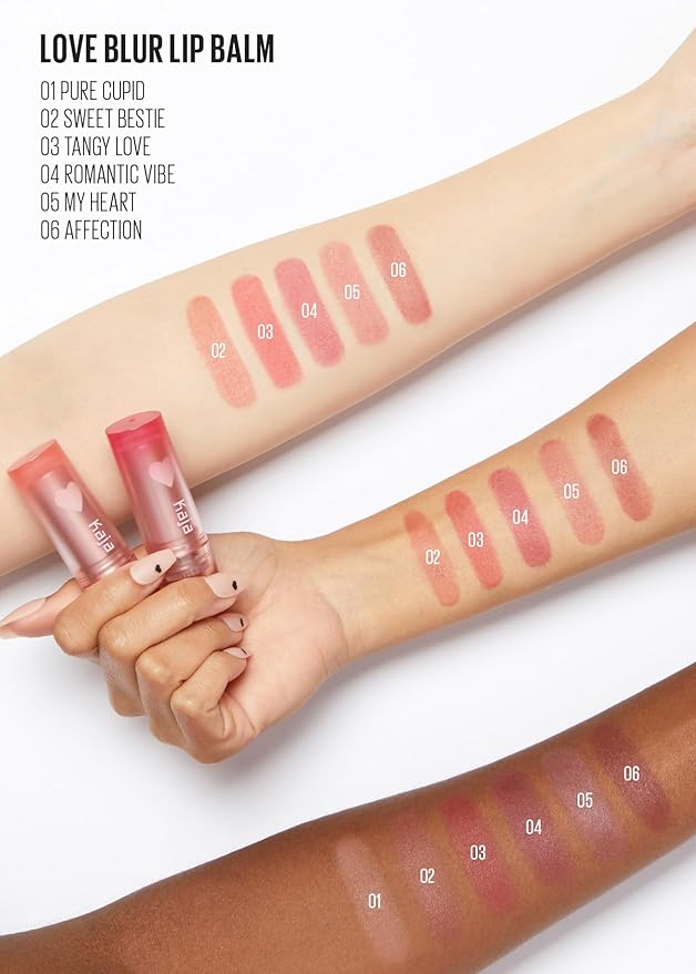 Kaja Love Blur Lip Balm - 02 Sweet Bestie | Soft & Comfort Semi-Matte Blurring Daily Color Lip Balm | Shea Butter, Avocado Oil, Citrus Unshiu Peel Extract, Vitamin E Infused| 4g / 0.14oz.