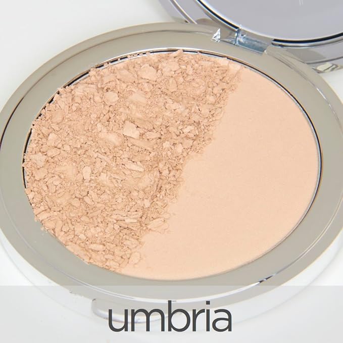 La Bella Donna Compressed Mineral Foundation - Face Powder Makeup Natural Looking Glowing Skin Wrinkle Defying Mattifying Finish Contour Makeup Long Lasting Full Coverage Sun Kissed Tan (Umbria)
