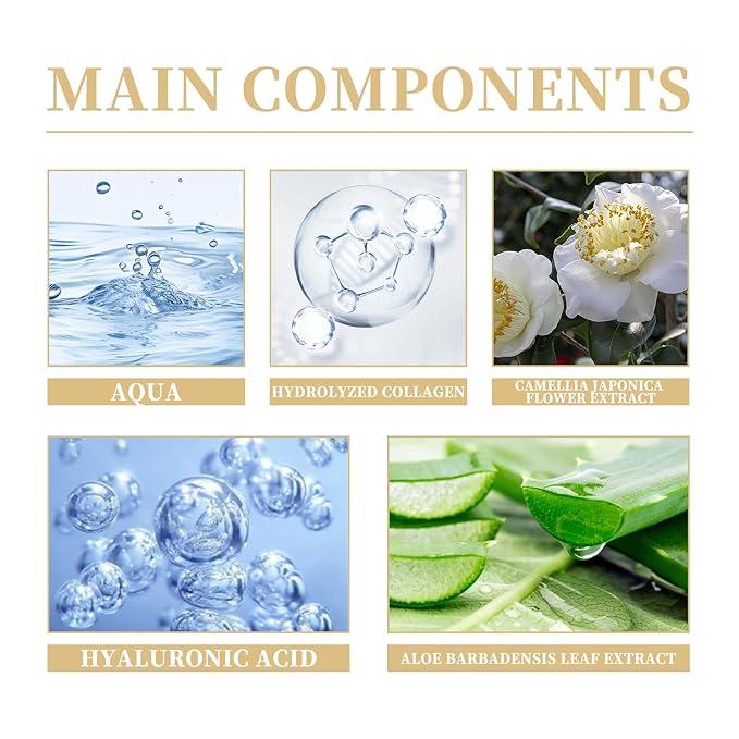 Eye Cream, Collagen Under Eye Cream with Hyaluronic Acid for Dark Circles, Puffy Eyes & Wrinkles, Anti Aging Eye Cream, 1 Fl. Oz