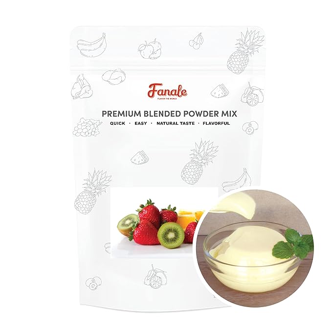 Fanale Premium Egg Pudding Bubble Tea Flavoring Powder | Perfect for Baking, Smoothies, Desserts and Drinks | Instant Flavoring Powder for Boba Milk Tea - 2.2 Pounds (Pack of 1)