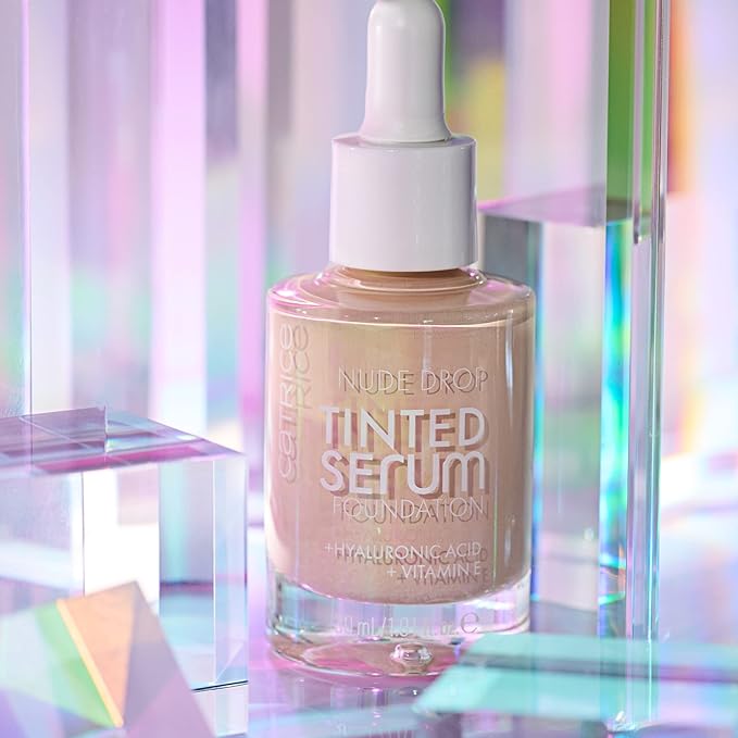 Catrice | Nude Drop Tinted Serum Foundation | Lightweight, Hydrating, Buildable Coverage | Enriched with Hyaluronic Acid & Vitamin E | Vegan & Cruelty Free (040N)
