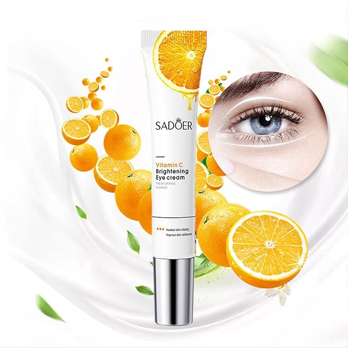 Eye Cream For Dark Circles, Anti Aging Eye Cream With Vitamin C, Hyaluronic-acid & Orange Extract, Under Eye Cream For Puffiness And Bags, Eye Cream For Reduce Fine Lines, Wrinkles & Dark Circles