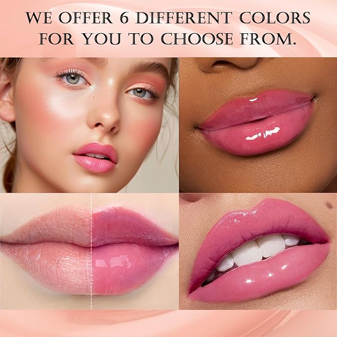 DAGEDA 3PCS Tinted Lip Balm, Moisturizing Magic Color Changing Lipstick, Soothing Hydrating Lip Balm Tinted, Glossy Lip Plump Gloss Butter Balm for Women, Lightweight, Non-Greasy, 04+05+06