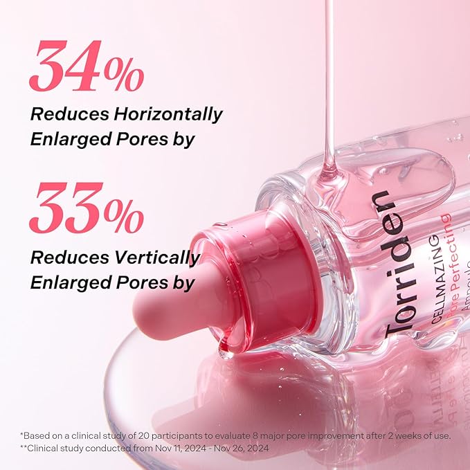 Torriden CELLMAZING Pore Perfecting Ampoule 30ml (1.01 fl.oz.) | Improving Skin Elasticity | 5D Collagen, Peptide Complex, PHA, LHA | Korean Facial Serum, Korean Skin Care