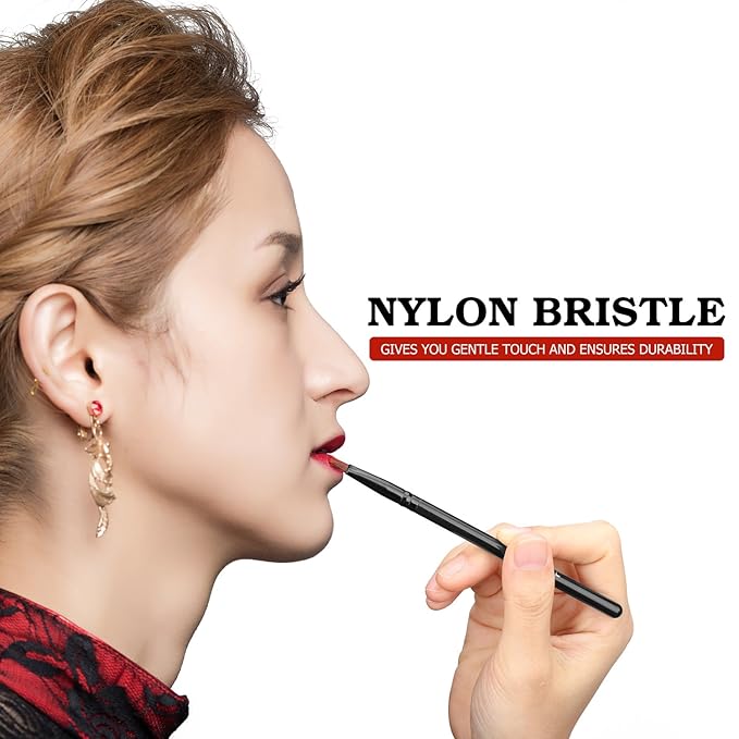 Luxspire Lip Brush Concealer Brushes 2 Pieces, Lipstick Gloss Brushes Applicators Eyeshadow Lip Liner Makeup Brush Cosmetics Make Up Tools, Small Make Up Brushes