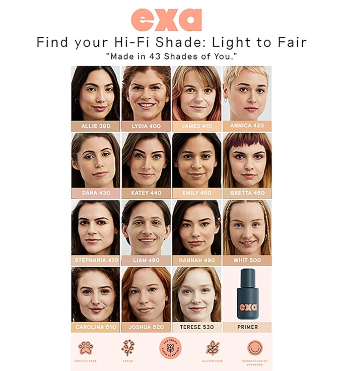 Exa Beauty - Natural High Fidelity Foundation | Clean, Vegan, Cruelty-Free Makeup (Reilly 240)