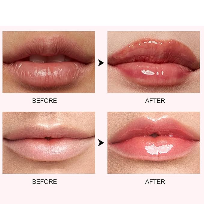 Lip Plumper Gloss,Natural Spicy Lip Plumping Booster Moisturizing Hydrating Lip Plumping Oil and Lip Care Serum for Women Girls(#2)