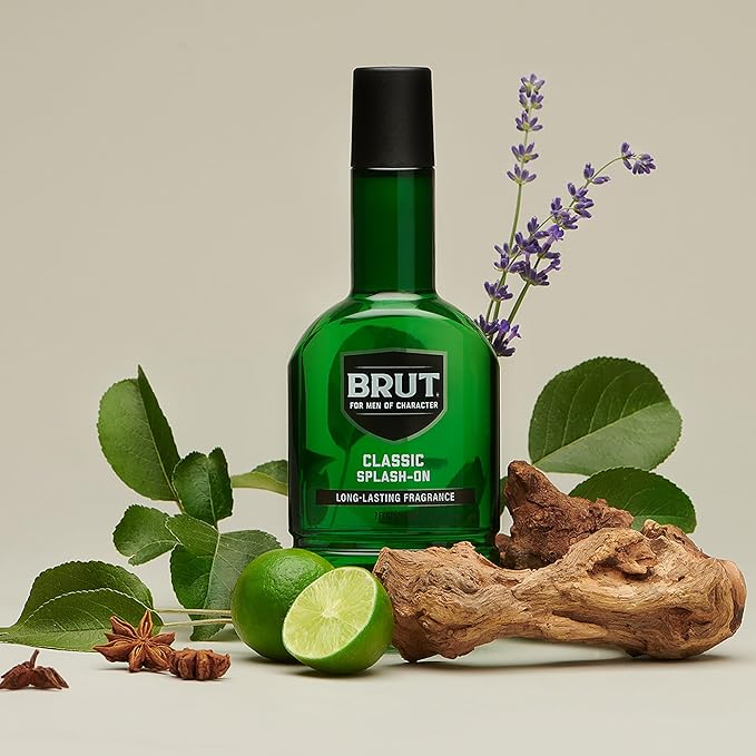 Brut Splash-On Original Fragrance - Bold, Masculine Cologne for Men - Long Lasting Mens Fragrance With Spicy Woods, Floral, and Citrus Notes - 7 oz
