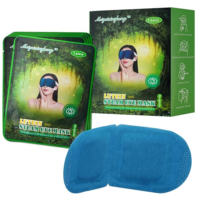10PCS Steam Eye Mask, Relieve Eye Fatigue, Can be Used for Eye Relaxation, Jet Lag or Insomnia, Disposable Heated Steam Eye Mask, Rich in Nutrients Heated to Promote Absorption (Fragrance-Free)