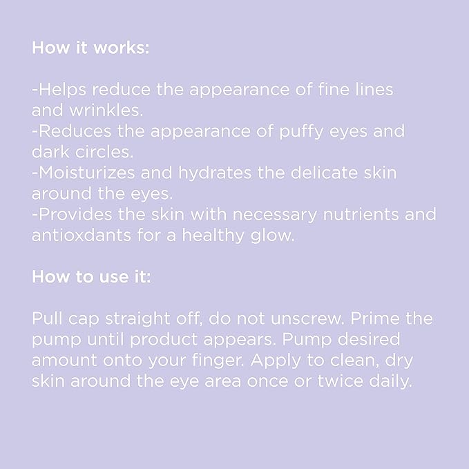 Eye Cream with ROS BioNet and Apocynin. 0.5 Oz