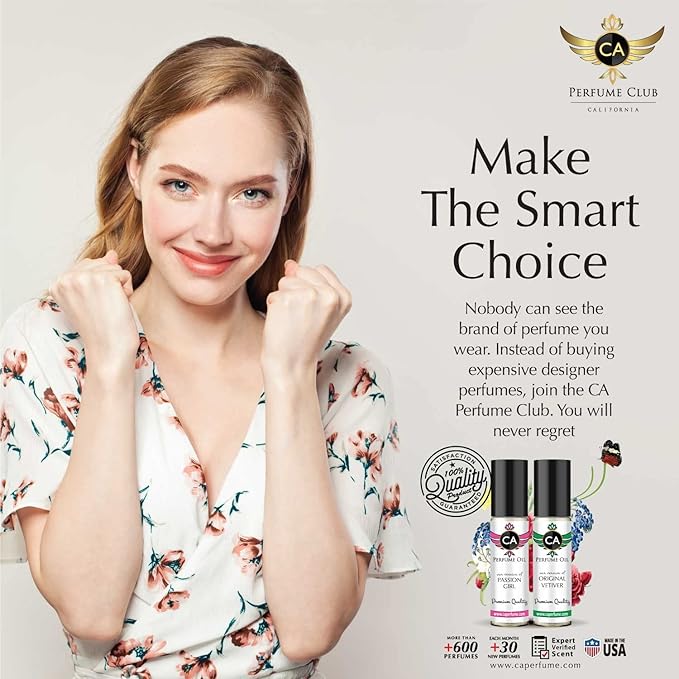 CA Perfume Impression of Armn My Wayne For Women Replica Fragrance Body Oil Dupes Alcohol-Free Essential Aromatherapy Sample Travel Size Concentrated Long Lasting Attar Roll-On 0.3 Fl Oz-X2