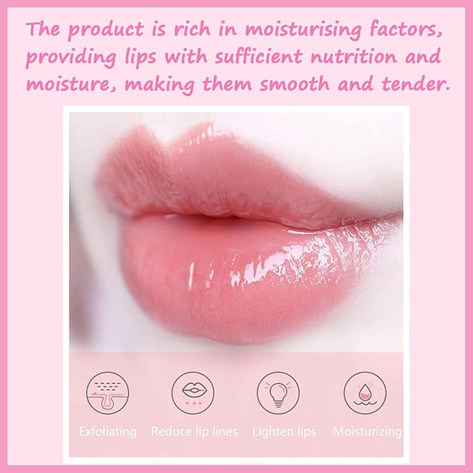 1 PCS Bee Lip Balm Lip Mask Honey Pot, Watermelon Moisturizing Sleeping Lip Mask Overnight with Sticks, Lip Balm Honey Pot Lip Balm Hydrating Prevention Dry and Crack Lip Scrubs Exfoliator