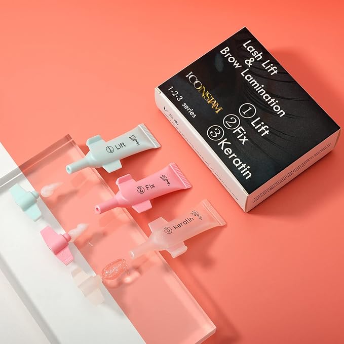 Lash Lift Kit Eyebrow Perm Kit Perm&Setting Lotion Set | Disposable large capacity 1.5ml lotion tube for Lash Lift Kit & Eyebrow Lamination Fast Acting 3-Step Lifting, Fixing Lotions with