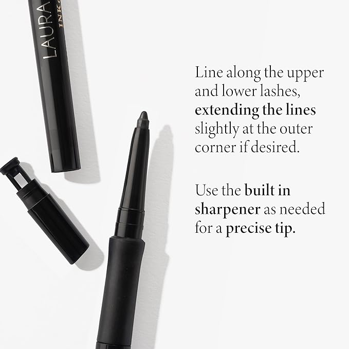 LAURA GELLER NEW YORK INKcredible Gel Eyeliner - Brown Eyed Girl - Waterproof Smudge-proof Eyeliner Pencil - Built in Sharpener