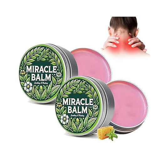 Miracle Balm, Organic Miracle Balm, Natural Ingredients, Relaxed and Comfortable for Legs, Arms, Back（2 pcs） AA