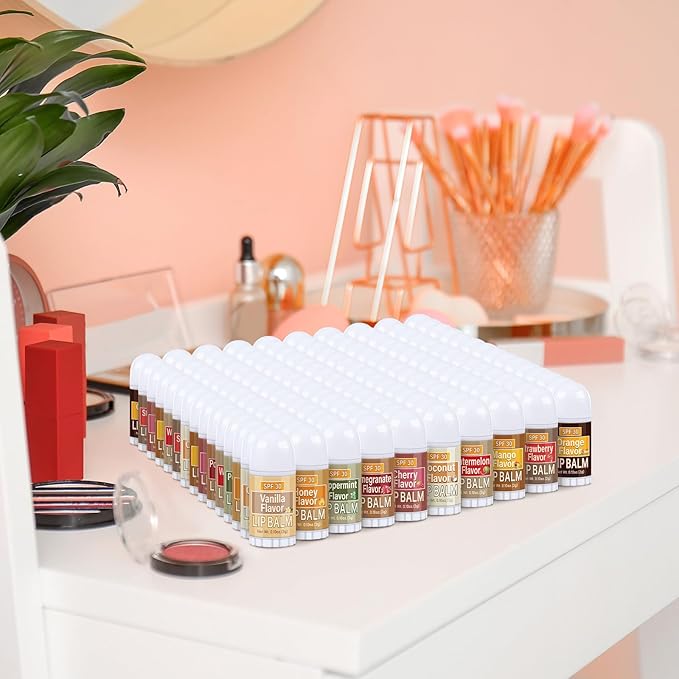 150 Pcs Mini Sunscreen Lip Balms Bulk SPF 30 Lip Balm Sticks Favors with Sunscreen SPF Employee Staff Appreciation Gifts Bulk Team Coworkers Christmas Party Gifts for Travel Beach