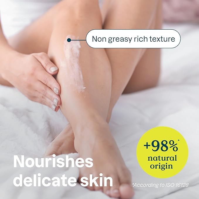 ATTITUDE Body Cream for Sensitive Skin with Oat, EWG Verified, Dermatologically Tested, Vegan, Avocado Oil, 8 Fl Oz