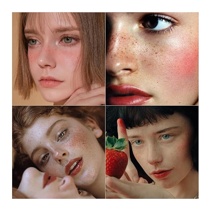 Freckle Pen 3 Colors Waterproof Long Lasting Quick Dry Small Spot Natural Like Face Freckle Makeup Pen, Dark Brown, Light Brown and Grey, Upgrade Design