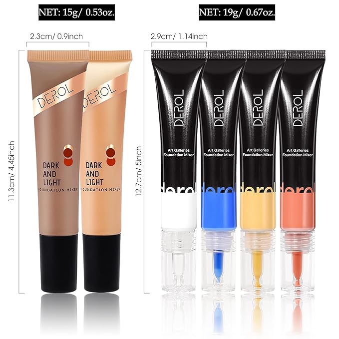 Dark Caramel Foundation Mixing Pigment for Adjusting Shade and Color Corrector, Blends Easily, Dark Caramel Color Corrector for Adjusted to Darken Various Foundation Colors (Dark Caramel)