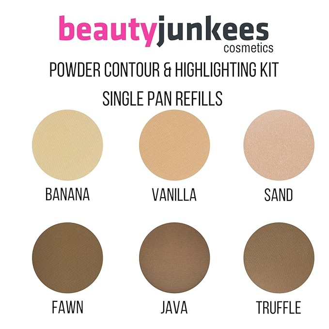 Banana Setting Highlighting Pressed Powder Makeup - Yellow Under Eye Concealer, Color Corrector, Contour Highlight Palette Refill Magnetic Pan 37mm, Professional Cosmetics, Paraben Gluten Cruelty Free