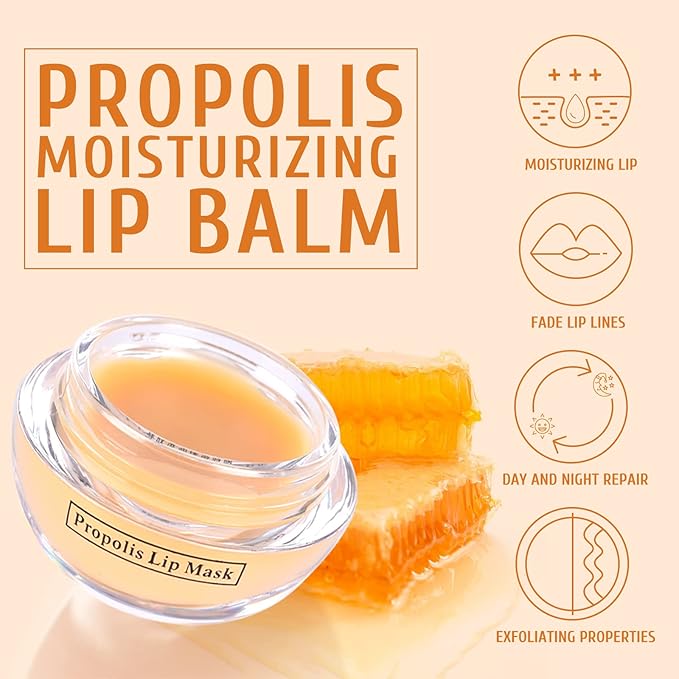 4Pcs Honey Lip Mask Pot, Moisturizing Honey Lip Masks