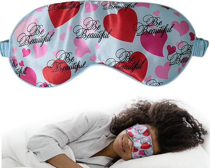 Luxury Elastic Band Sleep Mask – Soft, Lightweight & Ultra Comfort-Perfect for Light Blocking Wake up Radiant-Blue