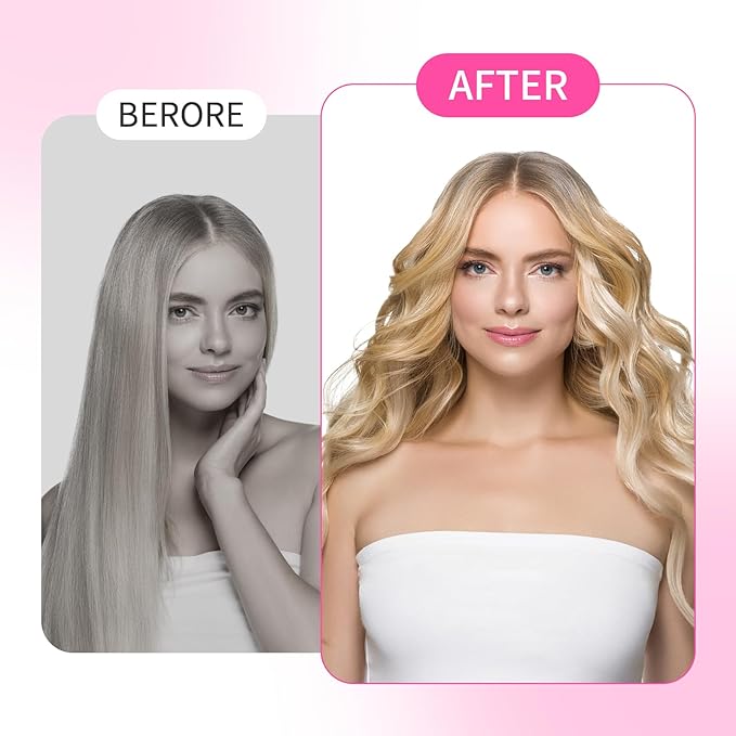 36 Pieces Foam Sponge Hair Rollers - Soft Sleeping Flexible Styling Curlers for Hair Styling (Pink)