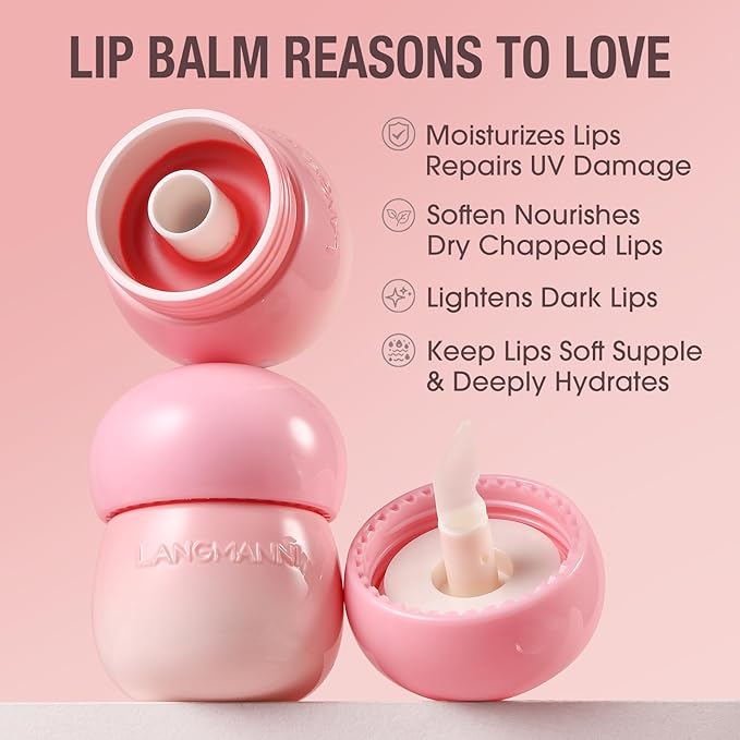 Berry Lip Gloss Hydrating, Plumps, High Glossy, Non-Sticky and Lightweight, Moisturizing, Shiny and Vegan Tinted Lip Gloss, Nourish & Hydrate Glow Glossier Lip Balm Lipstick(6# BERRY)