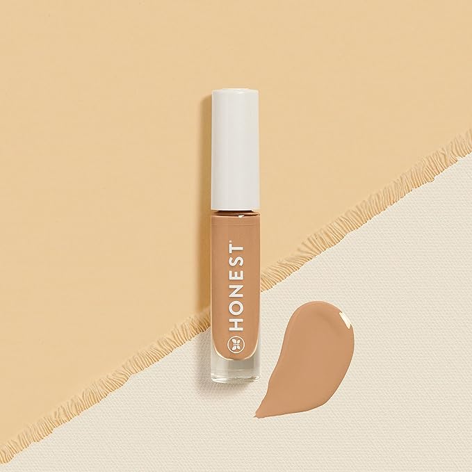 Honest Beauty Fresh Flex Concealer with Niacinamide + Vitamin E + Hyaluronic Acid | Vegan + Cruelty free | Nutmeg, 0.17 fl oz