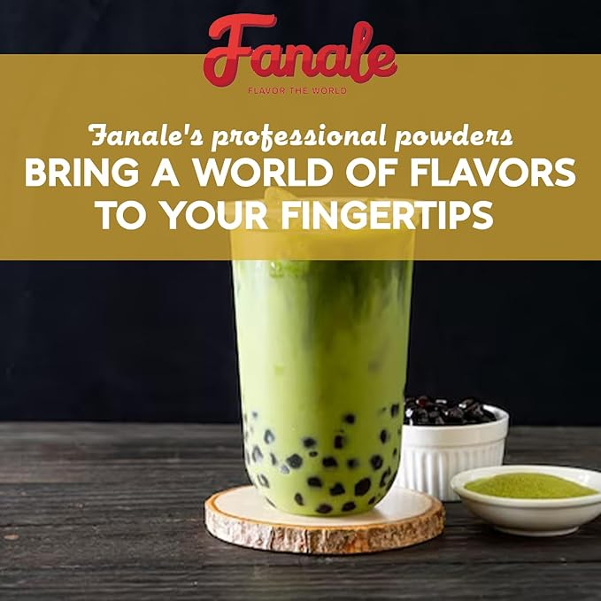 Fanale Premium Honeydew Bubble Tea Flavoring Powder | Perfect for Baking, Smoothies, Desserts and Drinks | Instant Flavoring Powder for Boba Milk Tea - 2.2 Pounds (Pack of 20).
