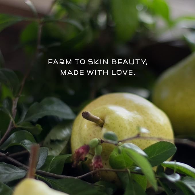 Farmstead Apothecary 100% Natural Lip Balm with Organic Beeswax, Organic Shea Butter & Organic Coconut Oil, Pear & Almond 0.25 oz